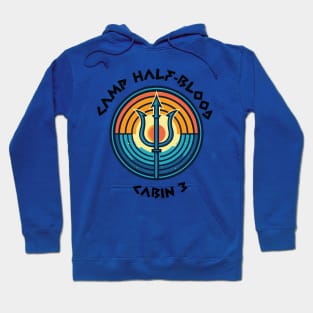 Cabin 3 Poseidon - CAMP half-blood Hoodie